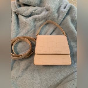 Used JW PEI Ivory Croc Top Handle Bag